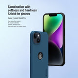 Nillkin iPhone 15 Skal Super Frosted Shield Pro Logo Hole Svart