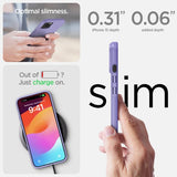 Spigen iPhone 15 Skal Thin Fit Iris Purple