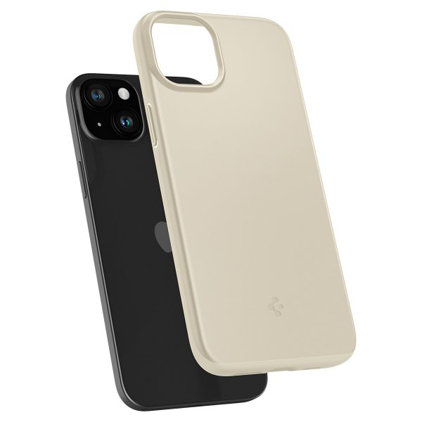 Spigen iPhone 15 Skal Thin Fit Mute Beige