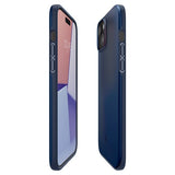 Spigen iPhone 15 Skal Thin Fit Navy Blue