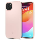 Spigen iPhone 15 Skal Thin Fit Pink Sand