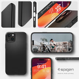 Spigen iPhone 15 Skal Thin Fit Svart