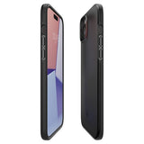 Spigen iPhone 15 Skal Thin Fit Svart