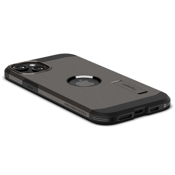 Spigen iPhone 15 Skal Tough Armor MagFit Gunmetal