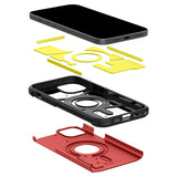 Spigen iPhone 15 Skal Tough Armor MagFit Röd