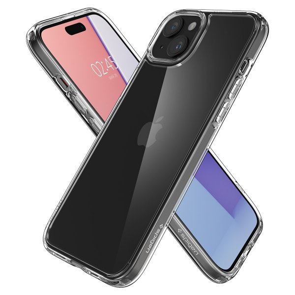 Spigen iPhone 15 Skal Ultra Hybrid Crystal Clear