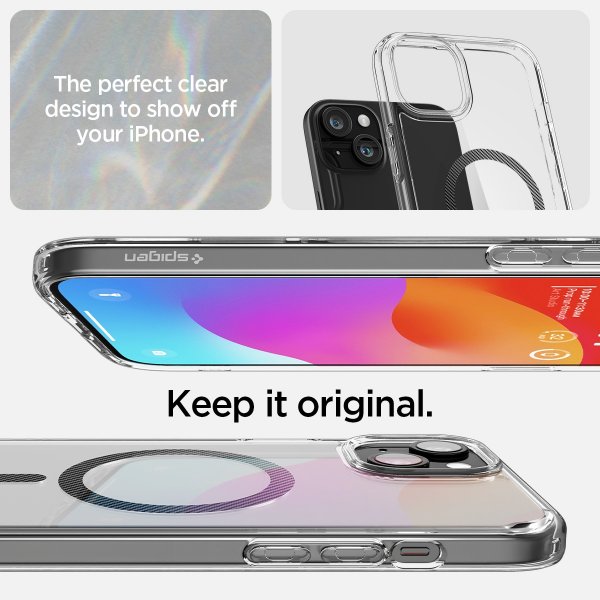 Spigen iPhone 15 Skal Ultra Hybrid MagFit Carbon Fiber