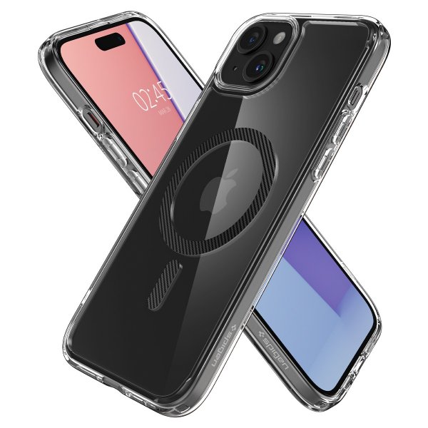 Spigen iPhone 15 Skal Ultra Hybrid MagFit Carbon Fiber