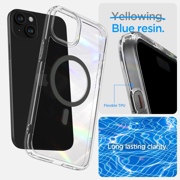 Spigen iPhone 15 Skal Ultra Hybrid MagFit Graphite
