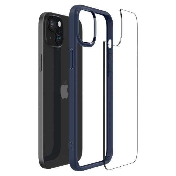 Spigen iPhone 15 Skal Ultra Hybrid Navy Blue