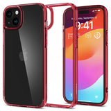 Spigen iPhone 15 Skal Ultra Hybrid Red Crystal