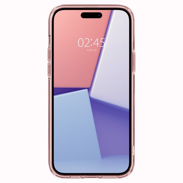 Spigen iPhone 15 Skal Ultra Hybrid Rose Crystal