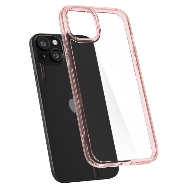 Spigen iPhone 15 Skal Ultra Hybrid Rose Crystal