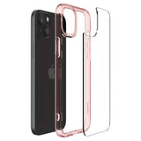Spigen iPhone 15 Skal Ultra Hybrid Rose Crystal