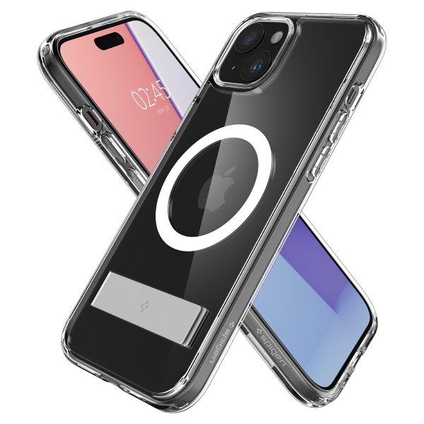 Spigen iPhone 15 Skal Ultra Hybrid S MagFit Crystal Clear