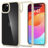 Spigen iPhone 15 Skal Ultra Hybrid Mute Beige