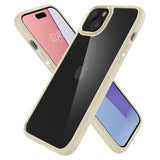 Spigen iPhone 15 Skal Ultra Hybrid Mute Beige