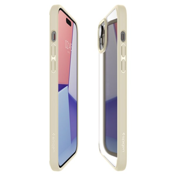 Spigen iPhone 15 Skal Ultra Hybrid Mute Beige