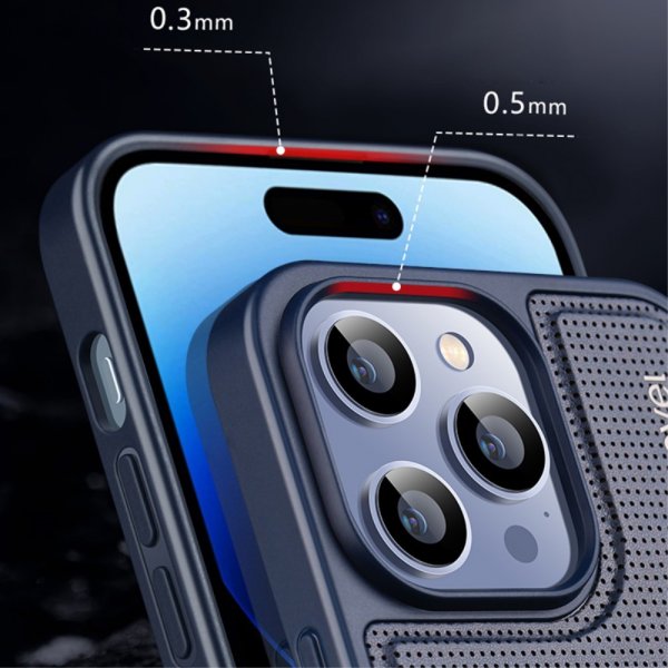 X-Level iPhone 15 Skal V-shape Lila