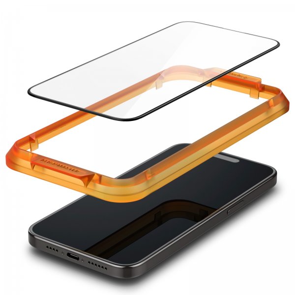 Spigen iPhone 15 Skärmskydd GLAS.tR ALIGNmaster 2-pack