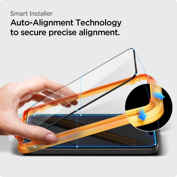 Spigen iPhone 15 Skärmskydd GLAS.tR ALIGNmaster 2-pack