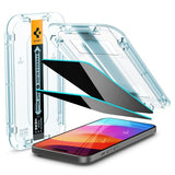 Spigen iPhone 15/iPhone 16 Skärmskydd GLAS.tR EZ Fit Privacy 2-pack