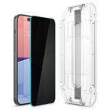 Spigen iPhone 15/iPhone 16 Skärmskydd GLAS.tR EZ Fit Privacy 2-pack