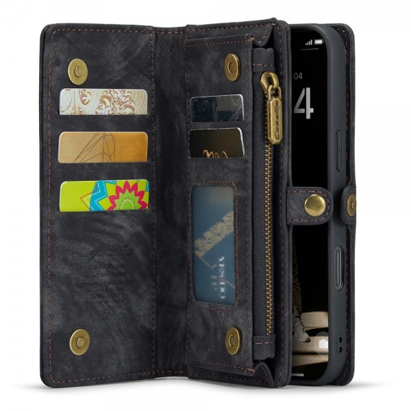 CaseMe iPhone 16 Fodral 008 Series Löstagbart Skal Svart