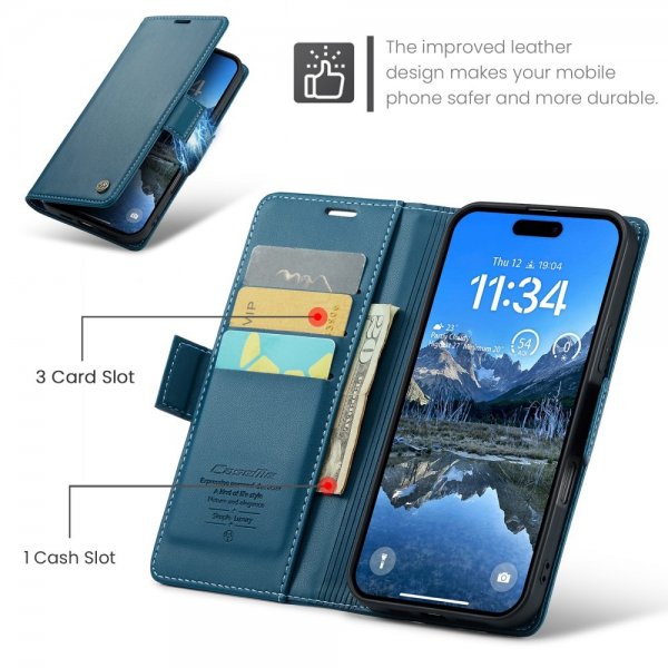 CaseMe iPhone 16 Fodral 023 Series Blå