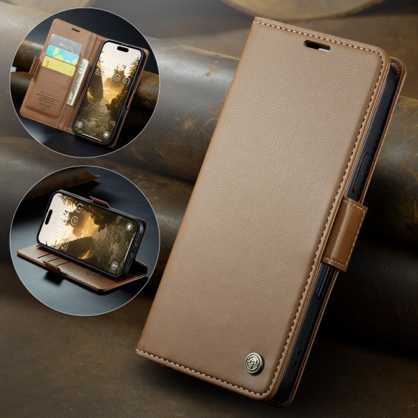 CaseMe iPhone 16 Fodral 023 Series Brun