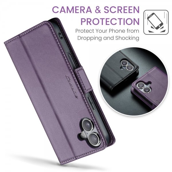 CaseMe iPhone 16 Fodral 023 Series Lila