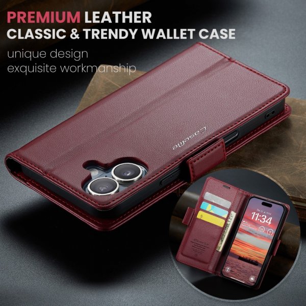 CaseMe iPhone 16 Fodral 023 Series Röd