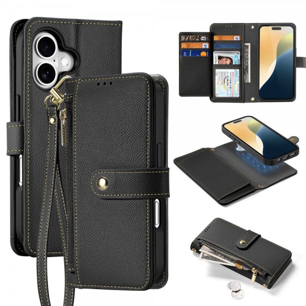 Dux Ducis iPhone 16 Fodral 2-i-1 Lawa Series MagSafe Svart