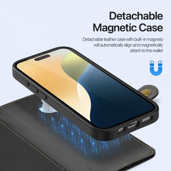 Dux Ducis iPhone 16 Fodral 2-i-1 Lawa Series MagSafe Svart