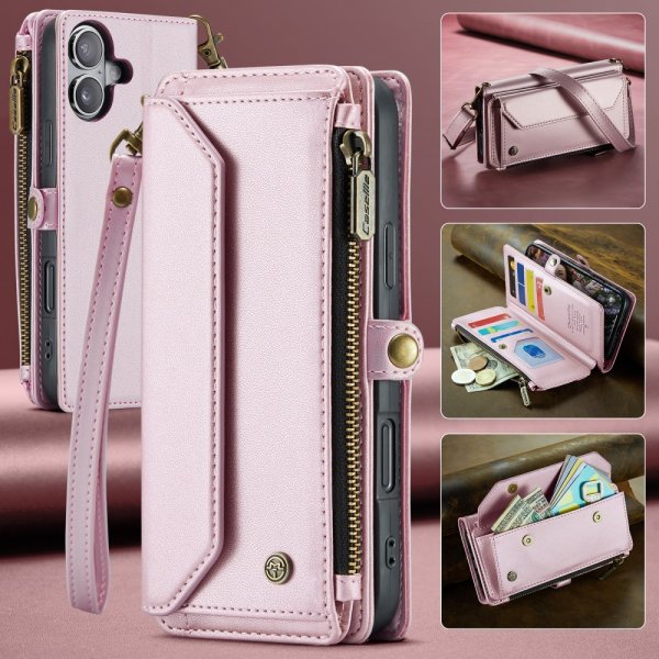 CaseMe iPhone 16 Fodral C36 Series Rosa