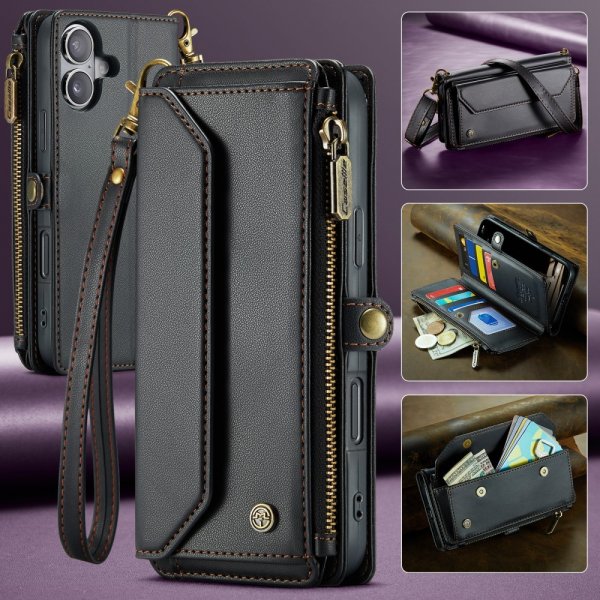 CaseMe iPhone 16 Fodral C36 Series Svart
