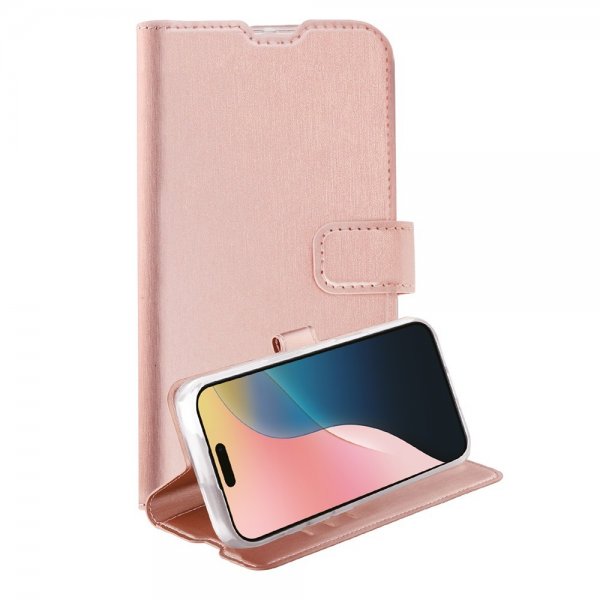 Vivanco iPhone 16 Fodral Classic Wallet Roseguld