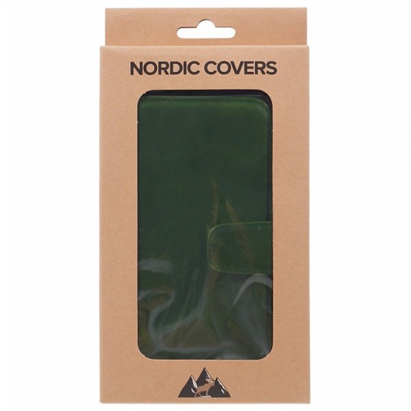Nordic Covers iPhone 16 Fodral Essential Leather Juniper Green