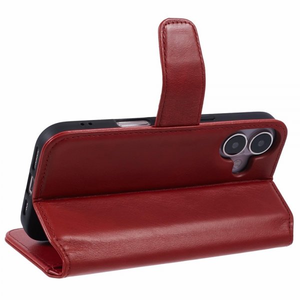 Nordic Covers iPhone 16 Fodral Essential Leather Poppy Red