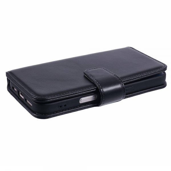 Nordic Covers iPhone 16 Fodral Essential Leather Raven Black