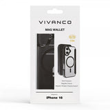 Vivanco iPhone 16 Fodral Mag Wallet Svart