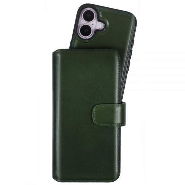 Nordic Covers iPhone 16 Fodral MagLeather Juniper Green