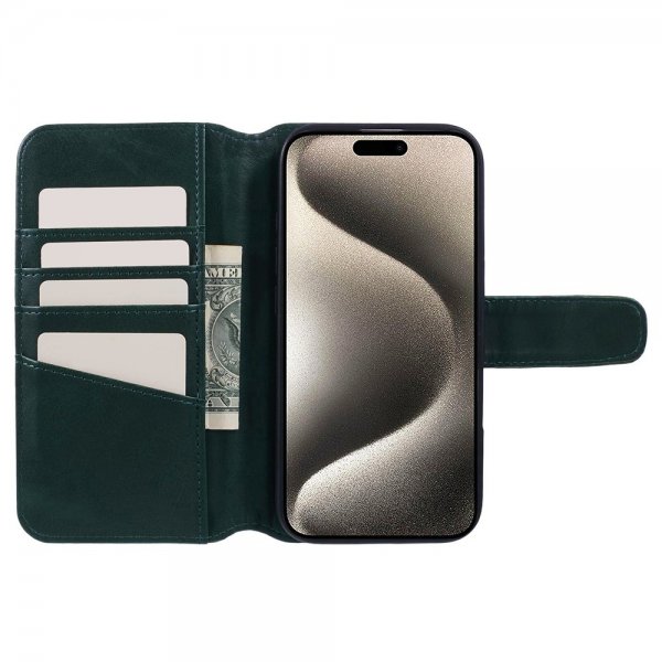 Nordic Covers iPhone 16 Fodral MagLeather Juniper Green