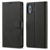 Lc.Imeeke iPhone 16 Fodral med Kortfack Stativfunktion Svart