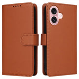 Betopnice iPhone 16 Fodral med Löstagbart Skal 005 Brun