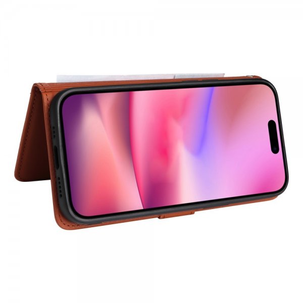 Betopnice iPhone 16 Fodral med Löstagbart Skal 005 Brun
