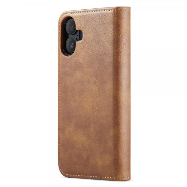 Dg.Ming iPhone 16 Fodral med Löstagbart Skal Brun