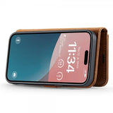 Dg.Ming iPhone 16 Fodral med Löstagbart Skal Brun