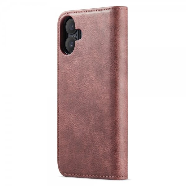 Dg.Ming iPhone 16 Fodral med Löstagbart Skal Röd