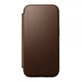 Nomad iPhone 16 Fodral Modern Leather Folio Brun